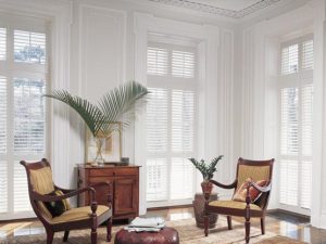 interior photo of shutters in a lounge