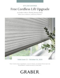 Free Cordless Lift Upgrade Flyer